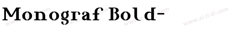Monograf Bold字体转换